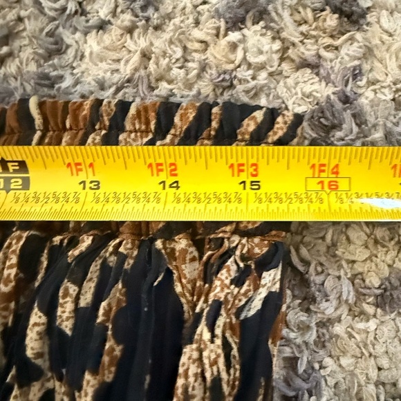 Fashion Bug Brown and Black Maxi Pleated Skirt - Picture 4 of 5